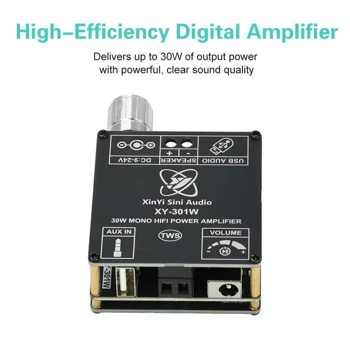 Amplificateur BT DC 9-24V XY-301W Mono 30W