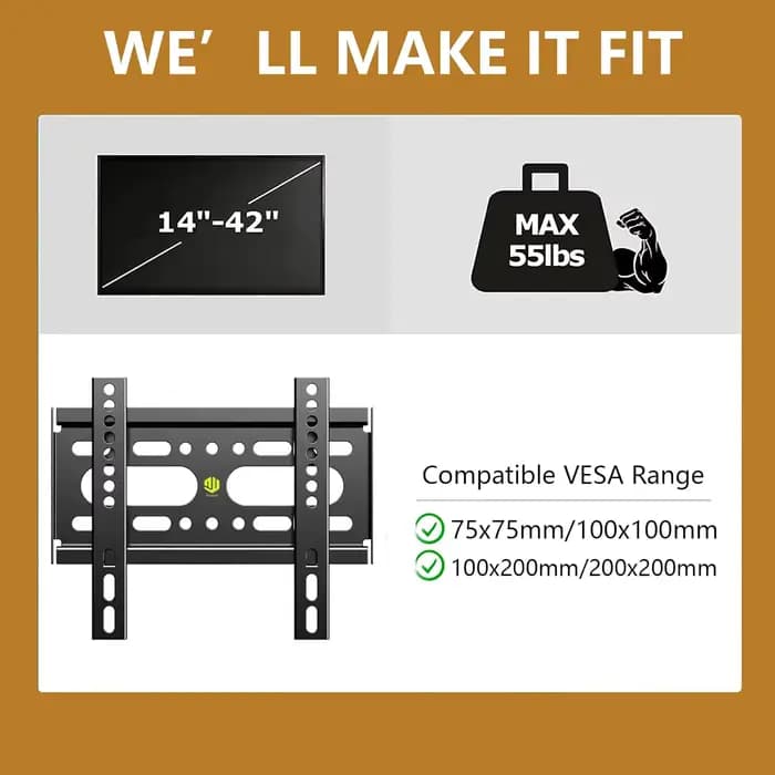 Support mural pour TV LCD LED