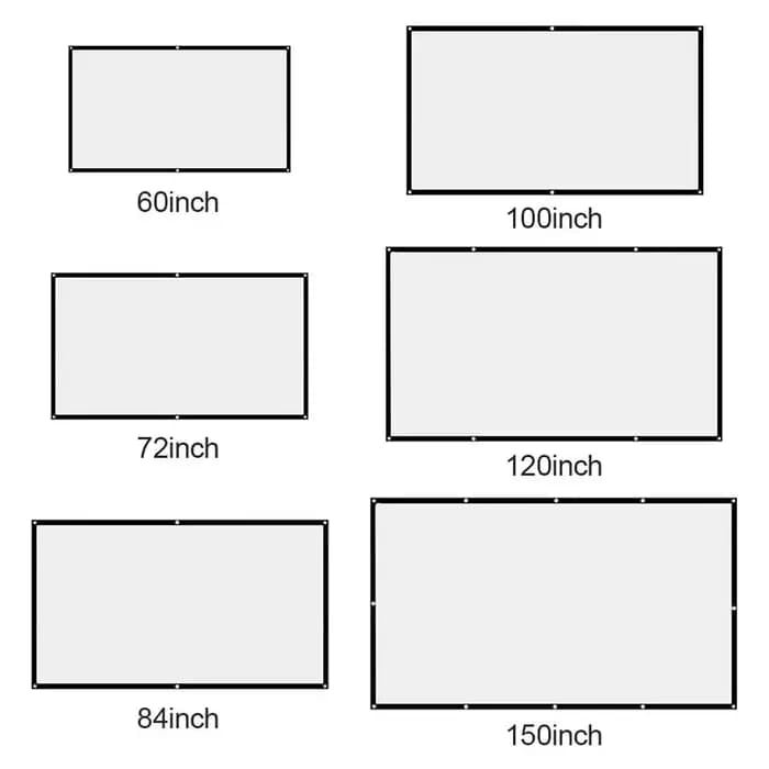 Écran de projection portable anti-lumière