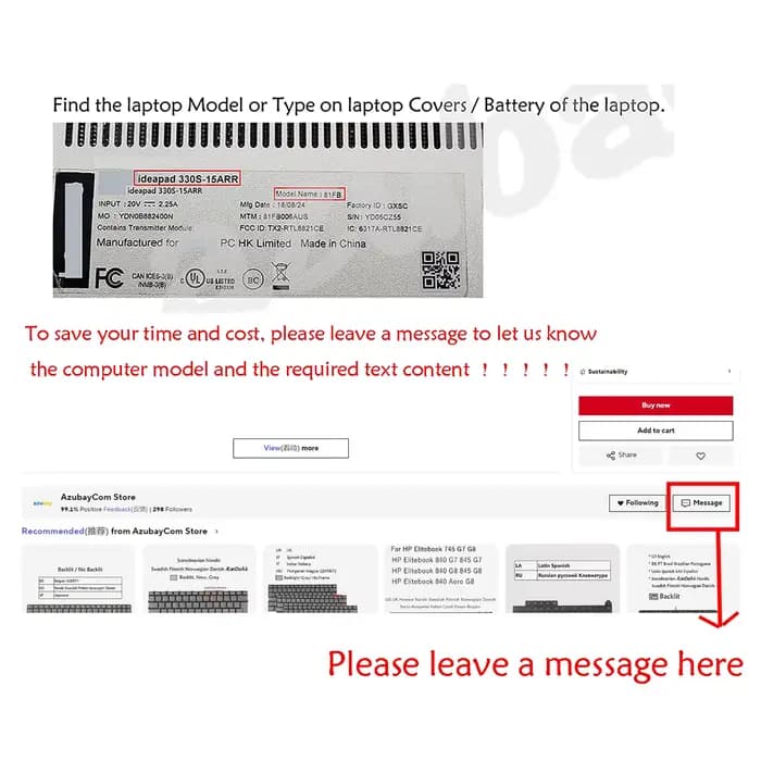 Clavier IT RU CA PO pour Packard Bell PK130O41B04 MP-10K33SU-6982W MP-10K36CU-6982W PK130O41B19 PK130HQ1A13 MP-10K36I0-698