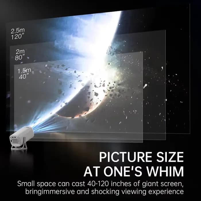 HONGTOP S40 Android 11 Mini projecteur Support 4K 1080P 2.4G/5GWIFI BT5.0