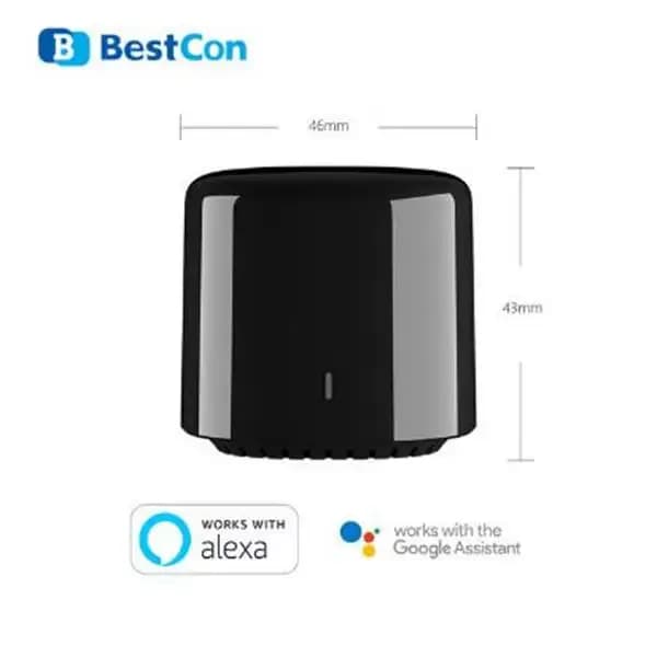 BestCon-Mini télécommande intelligente Rm4c WiFi IR, pour climatiseur, commande vocale par Alexa Goo