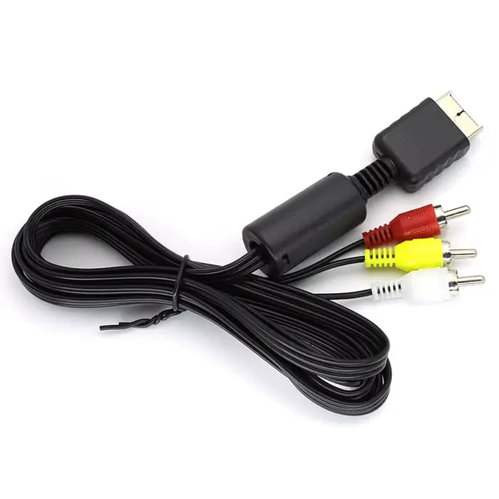 Câble audio-vidéo AV composite 3 RCA en cuivre PS2RGB PS2AV multi pour console Sony Playstation 1 2 3 PS1 PS2 PS3