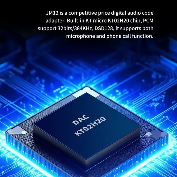 JCALLY JM12 adaptateur Audio numérique type-c à 3.5mm Hifi DAC KTO2H20 puce 32bits 384KH DSD128 décodeur Type C