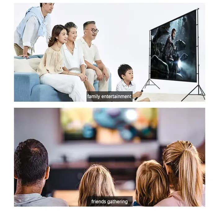 Écran de projection portable avec support