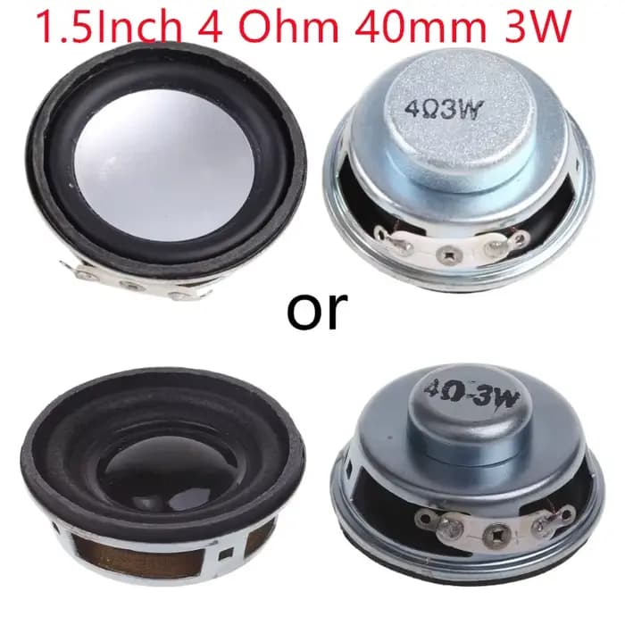 OOTDTY-Haut-parleur stéréo audio haute fidélité, résonance vibrante, L060, 3W, 4 ohms, 27mm, 2 pièce