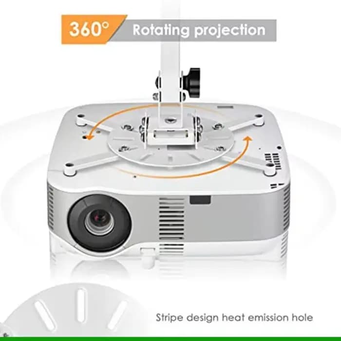 Support universel de montage au plafond ou au mur pour projecteur LCD/DLP