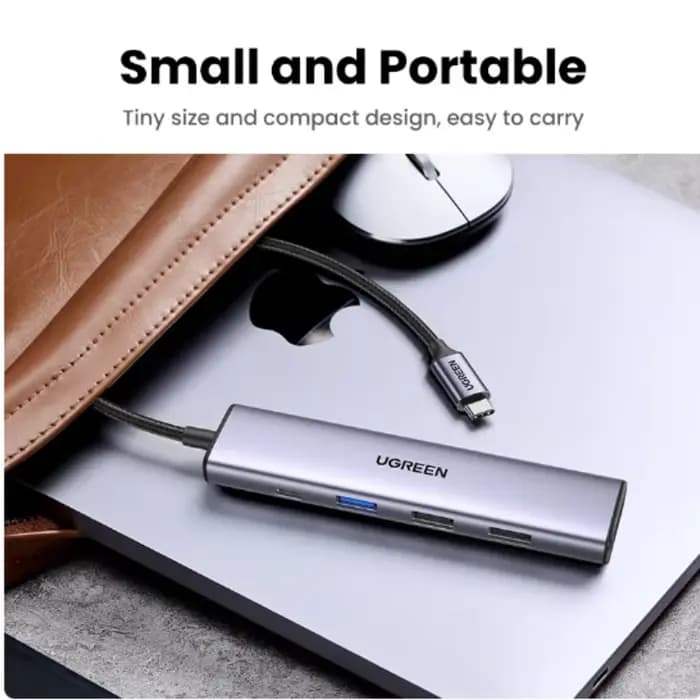 UGREEN 5 en 1 USB C Hub 4K HDMI USB HUB 100W adaptateur Multiport pour MacBook Pro/Air