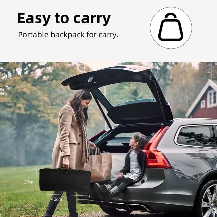 VEIDADZ écran de projecteur avec support blanc doux moins de plis 60 84 100 120 pouces avec sac de transport pliable