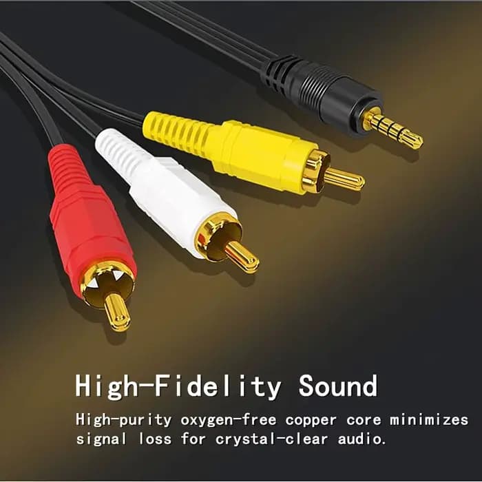 Câble Audio-vidéo RCA 3.5mm à 3