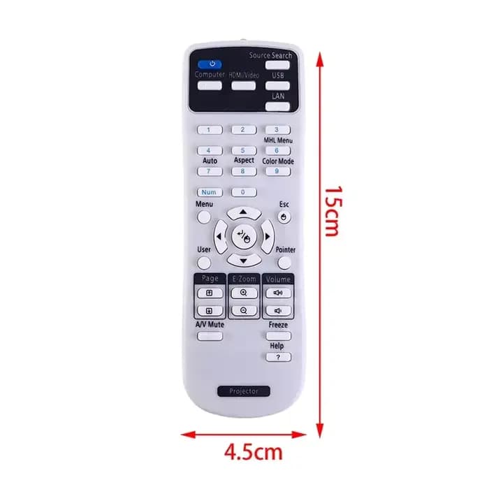 2024 Projecteur Télécommande 154720001 POUR Epson EB-C30XE EB-30XE EB-C28SH Eb-x11 EB-S18 EB-S4 EB-X24 EB-S31 EB-W Fernbedienung