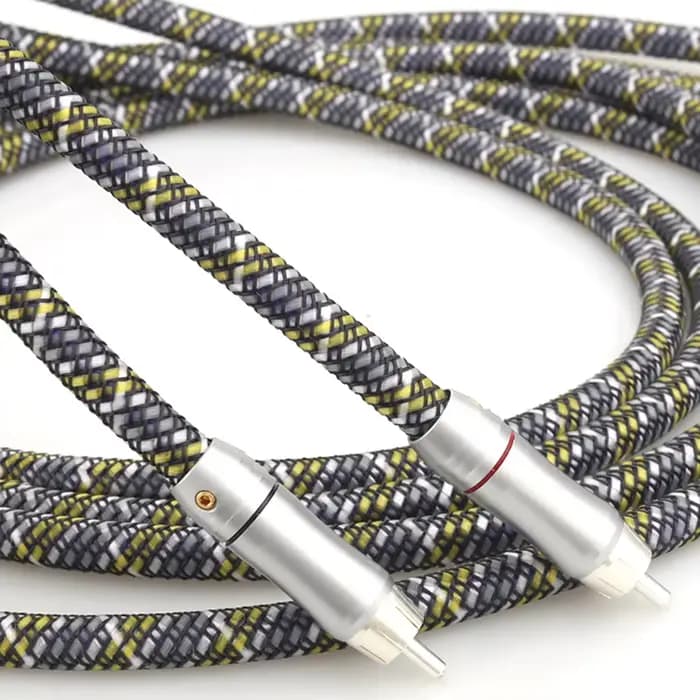 Haute qualité A52 haut de gamme 99.9999% OFC cuivre RCA à RCA câble Audio Home cinéma DVD 2RCA câble