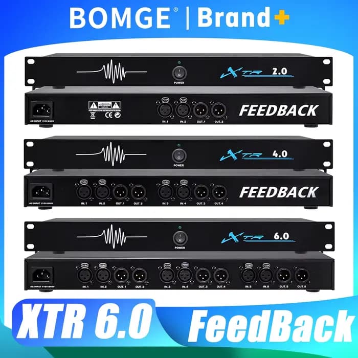 Processeur audio numérique XTR 6.0 4.0 2.0 avec suppresseur de rétroaction