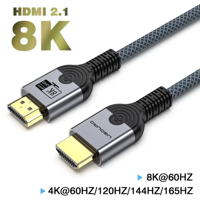 Câble vidéo 8K HDMI 2.1 haute vitesse 48Gbps dynamique HDR 8K/60Hz 4K/120Hz UHD, câble vidéo Ultra h