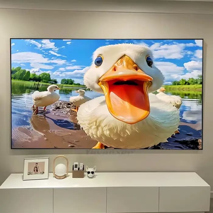 Écran de projection longue portée Fresnel Pro dédié au triple laser 120" Max pour projecteur