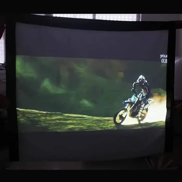 Écran de projection pliable en toile blanche 100 120 150 180 200 250 300 pouces 16:9 4:3 pour projecteur LED DLP Home Cinéma