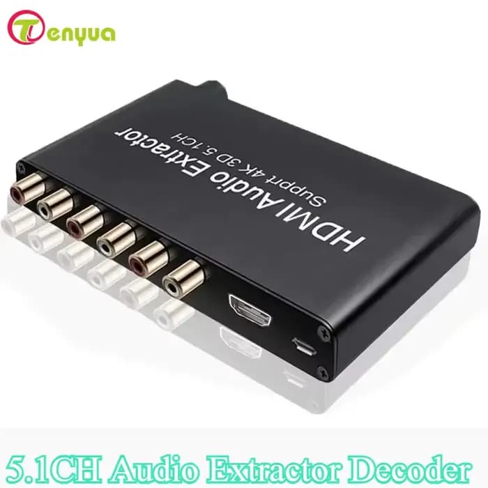 Décodeur d'extracteur Audio 4K 3D 5.1 canaux 5.1 canaux AC3/DTS, convertisseur vidéo RCA HD pour PS4