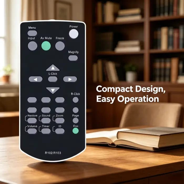 Télécommande de remplacement pour projecteur R102, compatible avec les projecteurs de bureau et de salle de classe Ricoh R104 R106 R108
