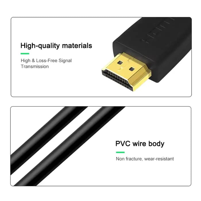 Câble HDMI 2.0 4K 60Hz Ultra haute vitesse 1080p HDR HDPC 3D 18 Gbps pour ordinateurs portables moniteurs PS5 PS4 Xbox One et plus