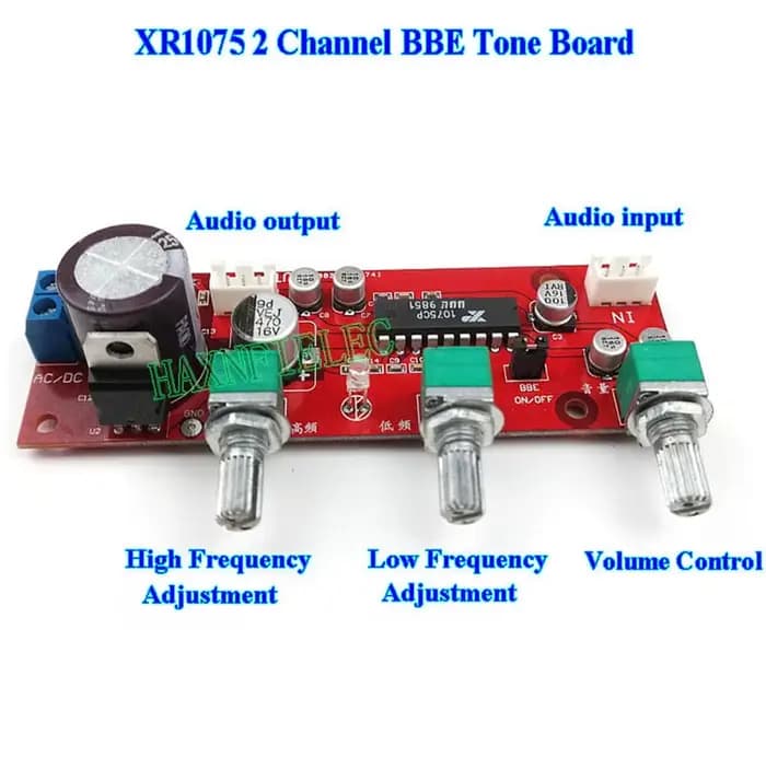 XR1075-Carte de tonalité stéréo BBE à 2 canaux, contrôle du volume, processeur audio, ExcClaTech