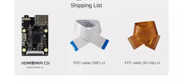 Carte de conversion de signal vidéo HDMI vers MIPI CSI 4K RK628D Firefly