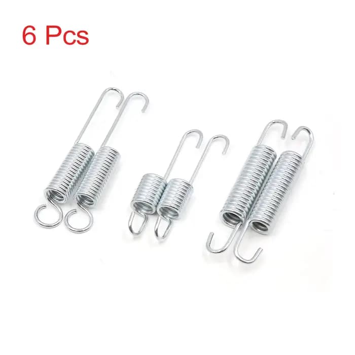 Motoforti 3 en 1 anneau métal moto supports latéraux béquille ressort ton argent support