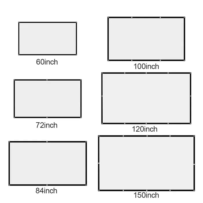 Écran de projection pour projecteur de 60