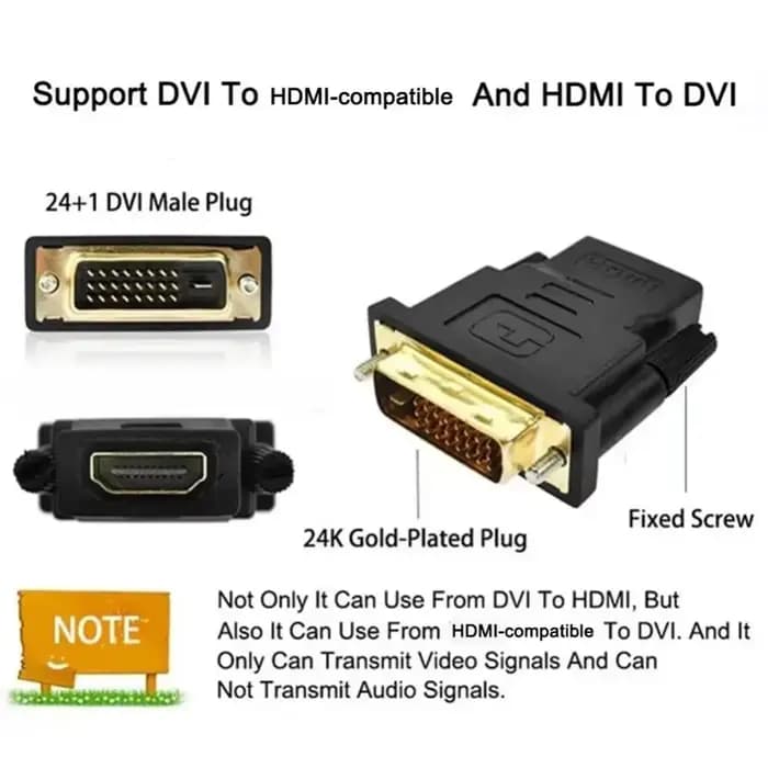 Conversion DVI 24 + 1 vers HDMI