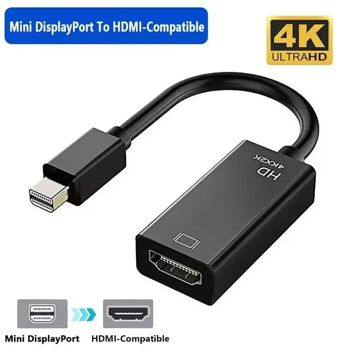 Adaptateur Mini DisplayPort vers HDMI, convertisseur Thunderbolt vers HDMI 4K 60Hz, Compatible avec