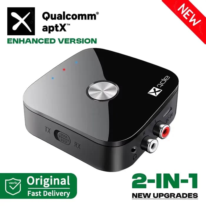 Transmetteur et récepteur audio Bluetooth 5.4 2 en 1 aptX aptX-Adaptive/HD/LL 3,5 mm AUX RCA Adaptat