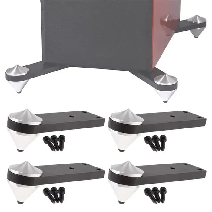 4 pièces/ensemble haut-parleurs Support de sol pointes 150mm Support antichoc pieds cônes pour ampli
