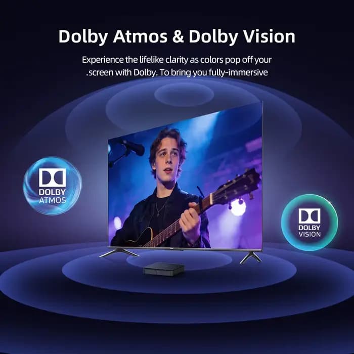 MECOOL Nouvelle Box TV Android MEon1 4K 32GB Netflix Dolby Vision Amlogic Pour Jeux Vidéo à Domicile Version Globale