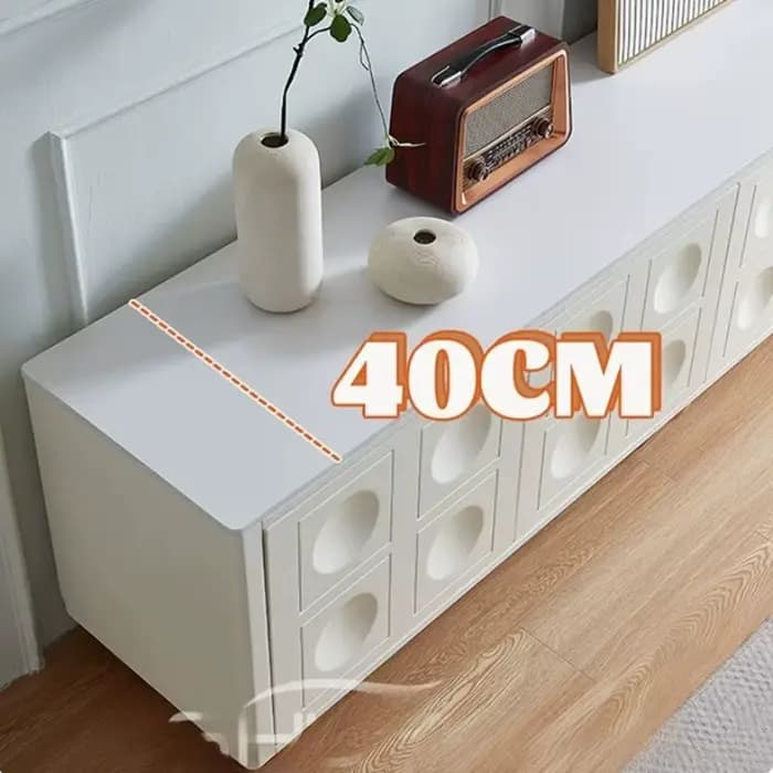 Meuble TV moderne blanc pour salon