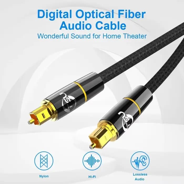 FSU HIFI 5.1 câble Audio optique numérique Toslink 1m 2m 3m 10m