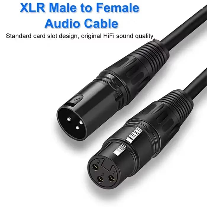 Câble XLR ligne Audio 3 broches XLR mâle à femelle