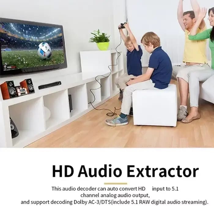Décodeur d'extracteur Audio 4K 3D 5.1 canaux 5.1 canaux AC3/DTS