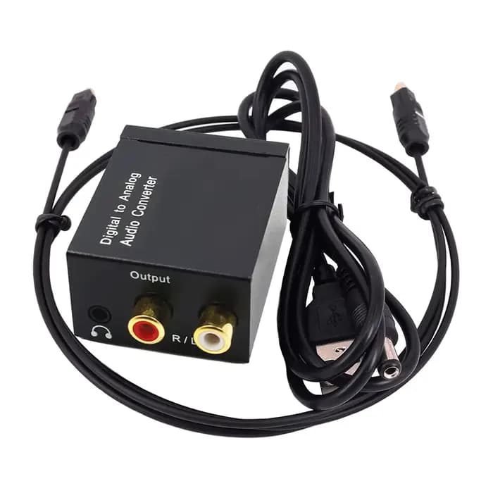 Convertisseur Audio numérique vers analogique 3 5mm, adapté à la télévision, convertisseur de sortie
