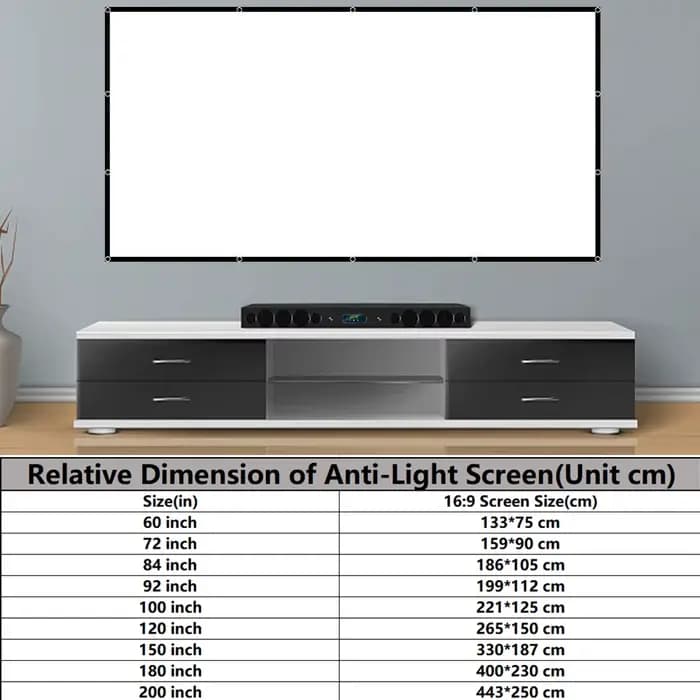 Écran de projection pliable portable