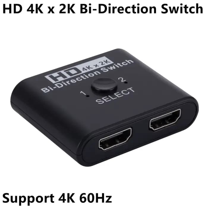 Commutateur HDMI bidirectionnel 8K 60Hz 1x2/2x1, 2 entrées 1 sortie, pour PS4, boîtier TV, adaptateu