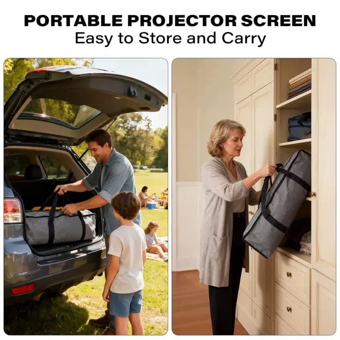 Support d'écran de projecteur 16:9 4K 1080 HD