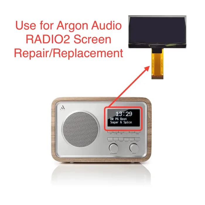 Nouvel écran Oled Lcd pour Argon Audio RADIO 2 RADIO 3 remplacement/réparation