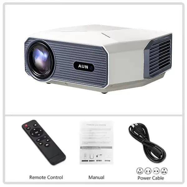AUN A004 Pro Android projecteur Portable Full HD Home cinéma 4K décodage de film 1080P vidéoprojecte