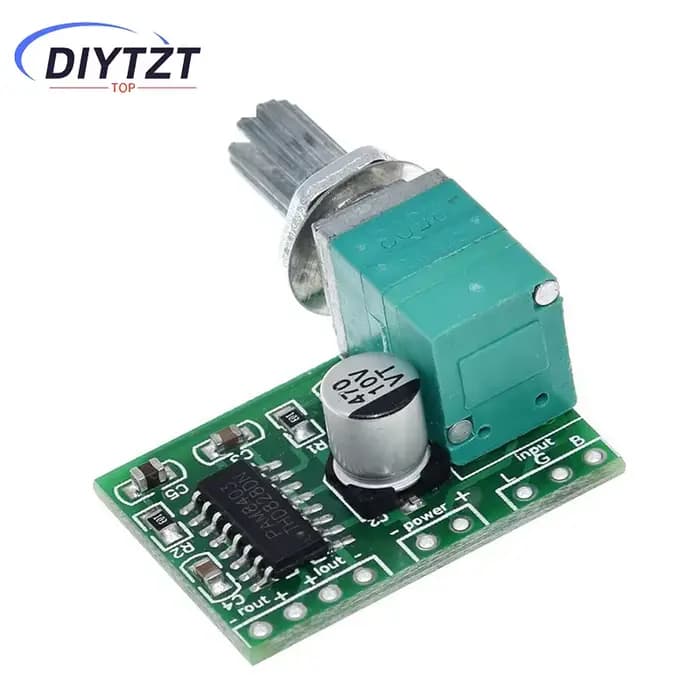 DIYTZT PAM8403 carte amplificateur Audio de puissance 5V 2 canaux 3W W contrôle du Volume/alimentation USB