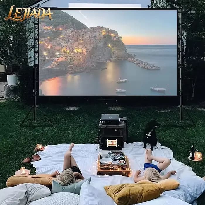 Écran de projection extérieur grand format LEJIADA à double support