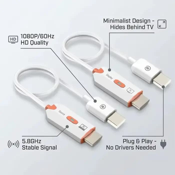 Émetteur-récepteur vidéo sans fil HDMI 5.8G 30M 1080P 60Hz