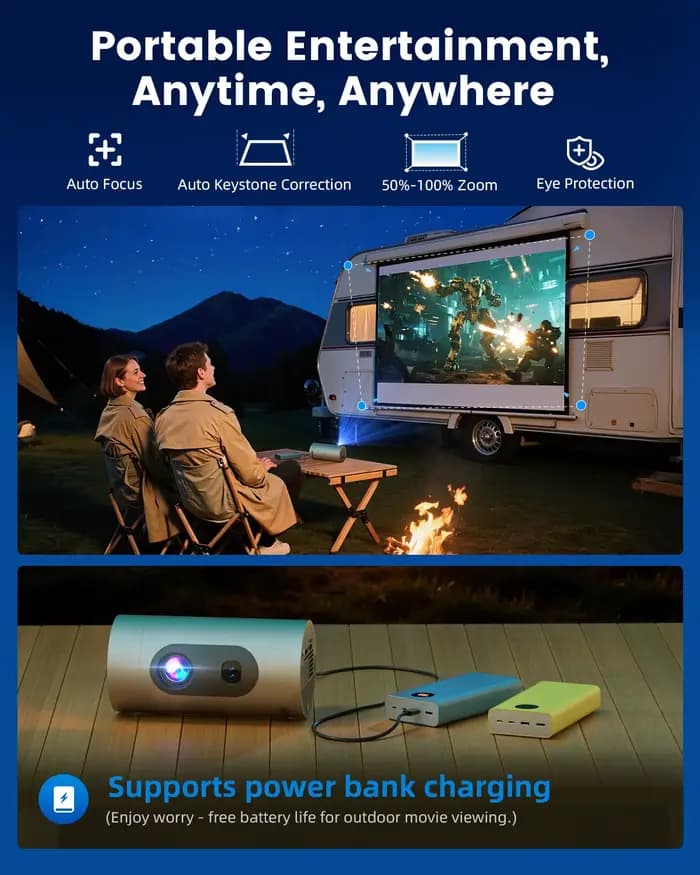 Projecteur intelligent portable Q8