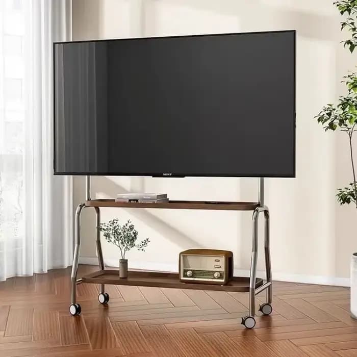 Roue de support universelle pour télévision en acier inoxydable