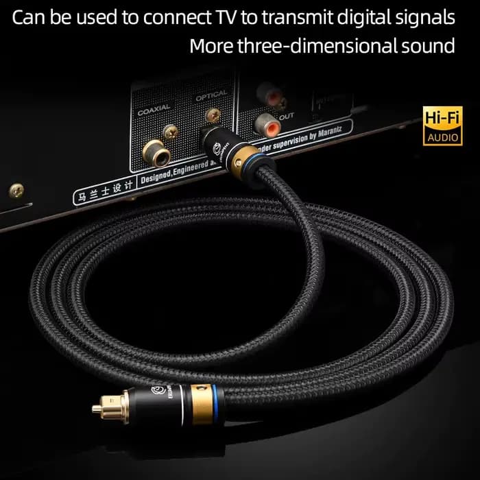 Câble audio optique pour amplificateur de barre de son