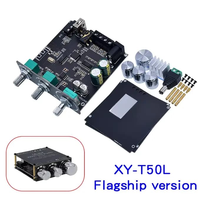 XY-T50H TPA3116D2 2*50W Bluetooth 5.0 carte amplificateur de caisson de basses 2.0 canaux haute puis