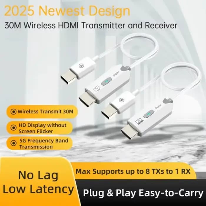 Émetteur-récepteur vidéo sans fil HDMI 5.8G 30M 1080P 60Hz